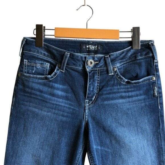 Silver Jeans Suki Capri Mid Rise Curvy Fit Size 28 - Picture 3 of 13